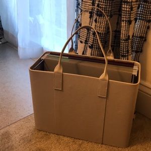 Cream File Storage Bag 👝